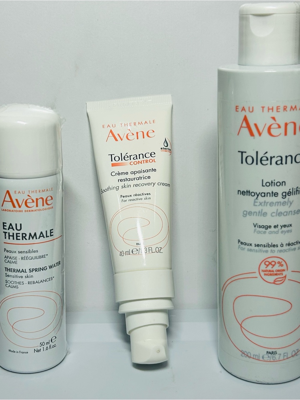 Avene Tolerance Control Soothing Skin Recovery Bundle Thermal Water Lotion new